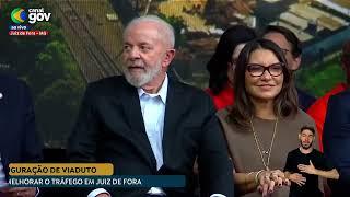 Lula inaugura viaduto em Juiz de Fora e anuncia melhorias em rodovias federais