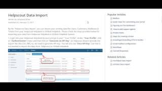 Helpscout Data Import