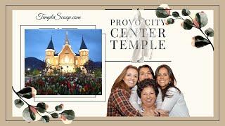 Provo City Center Temple slide show by a drone & camera on a winter night on February 22, 2023.