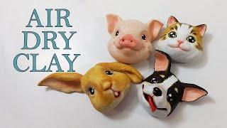 How I paint Air Dry Clay magnets  using Acrylics