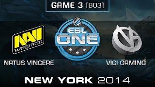 Natus Vincere vs. Vici Gaming - Quarterfinal Game 3 - ESL One New York 2014 - Dota 2