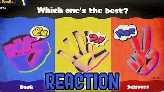 RESULTS REACTION: Rock VS Paper VS Scissors Splatoon 3 Splatfest DEMO