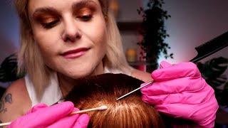 ASMR Relaxing Scalp Check & Scalp Treatment