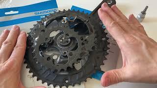 Shimano Deore 3 x 9 chainring change