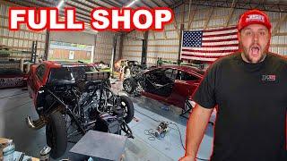 First Time Ever We Have A Full Shop!!!! 12,000 Horse Power In One Building