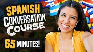 Learn SPANISH: Easy & Slow Conversation Course! (9 Scenes w/Essential Words) - OUINO.com