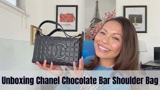 Unboxing Chanel Chocolate Bar Shoulder Bag