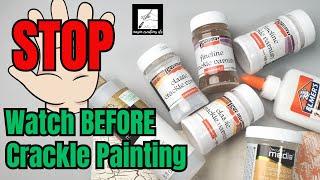 How to Use Different Types of CRACKLE  PAINT   | Tips &Tricks