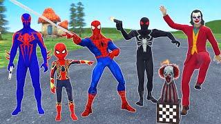 TEAM SPIDER-MAN VS Bad Guy  - Challenge rescue Baby Spiderman from Joker, Jack In The Box