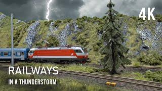 Railway operation in a thunderstorm