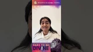 Sister Sai Rupa Dare To Be Divine - Zone 3 Young Adult Prasanthi Pilgrimage