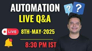 Automation Testing Live Q&A | New Automation Testing Batch Starts From 14th May 2025