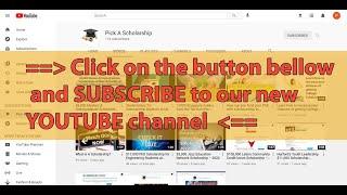 Welcome to our Pick A Scholarship Youtube Channel