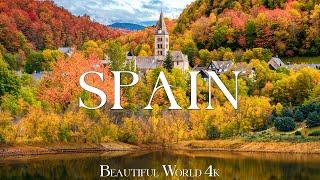 Spain 4K - Vibrant Autumn Landscapes, Golden Vineyards, and Scenic Mountains - Nature 4K UHD