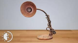 Lamp Restoration [Easy Removing Patina From Brass, Sandblasting]