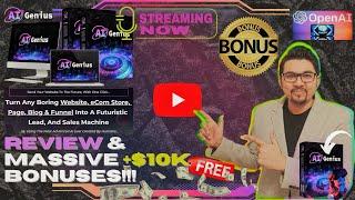AI Genius ReviewTurn Any Website, Blog, Funnel Into Interactive Sales MachineFREE Bonuses