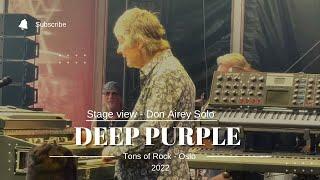 Stage View - Deep Purple / Don Airey solo / Lazy Intro / Hammond Trick