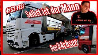 #S2-F123 Selbst ist der Mann & der 3 Achser/ Lkw Doku/ Truck Doku deutsch/ Fernfahrerdoku