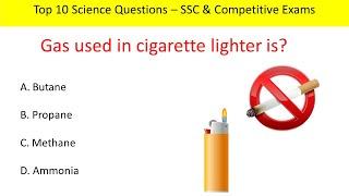 Top 10 | Science Questions | SSC & Competitive Exams | #generalknowledge #gk #facts #top10