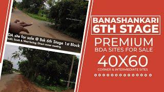 BSK(Banashankari) 6th Stage 40x60 Site for Sale - Prime Residential Plot