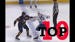 Top Ten NHL Hockey Fights of March 2018