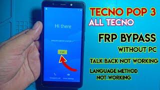 Tecno pop 3 frp bypass 2024 | Tecno Pop 3 ka frp lock kaise tode | All tecno frp bypass without pc |