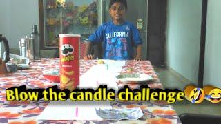 Blow the candle challenge @|Abinz Vlogs|