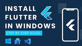 How to install FLUTTER on WINDOWS with VS CODE | Setup Flutter Windows Step By Step Guide