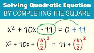 Solving Quadratic Equation by COMPLETING THE SQUARE | Ms Rosette