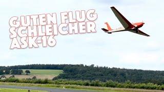 Alexander Schleicher ASK-16 startet auf dem Flugplatz Michelstadt | harleyseventytwo
