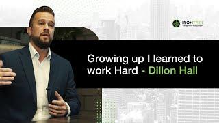 Growing up I learned to work Hard - Dillon Hall