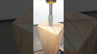 Helpful Woodworking Tips and Tricks! How to Securely Fasten Adjustable Furniture Legs #shorts #diy