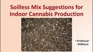 Soilless Mix Suggestions for Indoor Cannabis Production