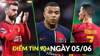 ĐIỂM TIN 5/6 | BRUNO HÉT LƯƠNG VỚI MU, PSG QUỴT LƯƠNG MBAPPE 2 NGÀN TỶ ĐỒNG, CR7 MẤT NGÔI NỔI TIẾNG