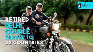 Retired Couple From Delhi Travel To 22 Countries On A Bike | The Bullet Couple | Travel Tales Ep 23