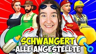 Sims 4 ABER was passiert, wenn man ALLE ANGESTELLTE schwängert?!  Nesmeralda