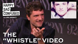 Josh Hutcherson listens and reacts to WHISTLE meme