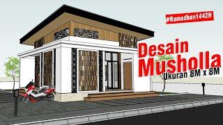 Desain Musholla 8x8 Minimalis Modern #EdisiRamadhan