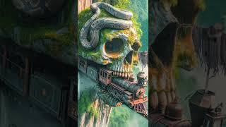 Nature Exploration | Travel Discovery | Train and Skull #shorts #wow #snake