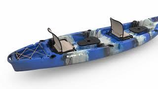 Vanhunks Blue Fin 12'0 Tandem Kayak 3D View
