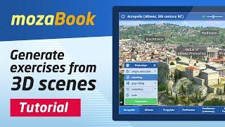 mozaBook - Generate exercises from 3D scenes