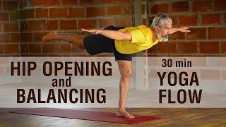 30 min home yoga practice | Hip opening & balancing | intermediate/advance practitioners