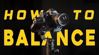 How to Balance a Gimbal | DJI Ronin S