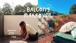 Turning my balcony into a cosy paradise ️ | DIY Balcony Makeover