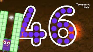 Numberblocks 46 Magic Run - Numberblocks Fourty Six Adventure | Number Counting Go Explore