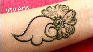 New Easy Mehndi Design for Beginners | Shaded Arabic Mehndi Design | Mehandi ka design