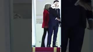 Viral video of French President Macron pushed in the face