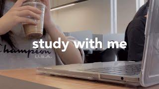 study with me in the library [40min] (real time, background noise, no music)