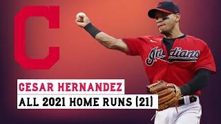 Cesar Hernandez (#7) All 21 Home Runs of the 2021 MLB Season