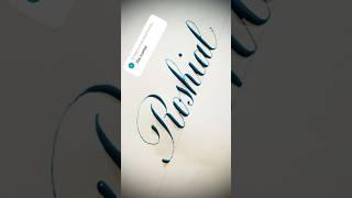 Copperplate calligraphy, tutorial: how I write your name #roshial